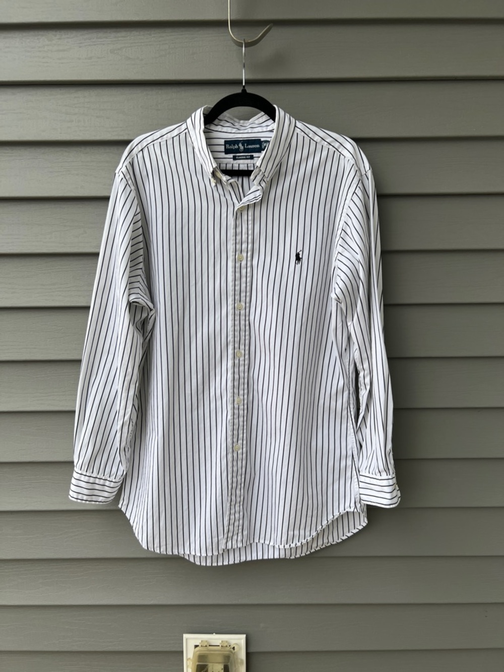 Polo Ralph Lauren Bengal Stripe Shirt Vintage 90s Prep Classic Pony Long Sleeves